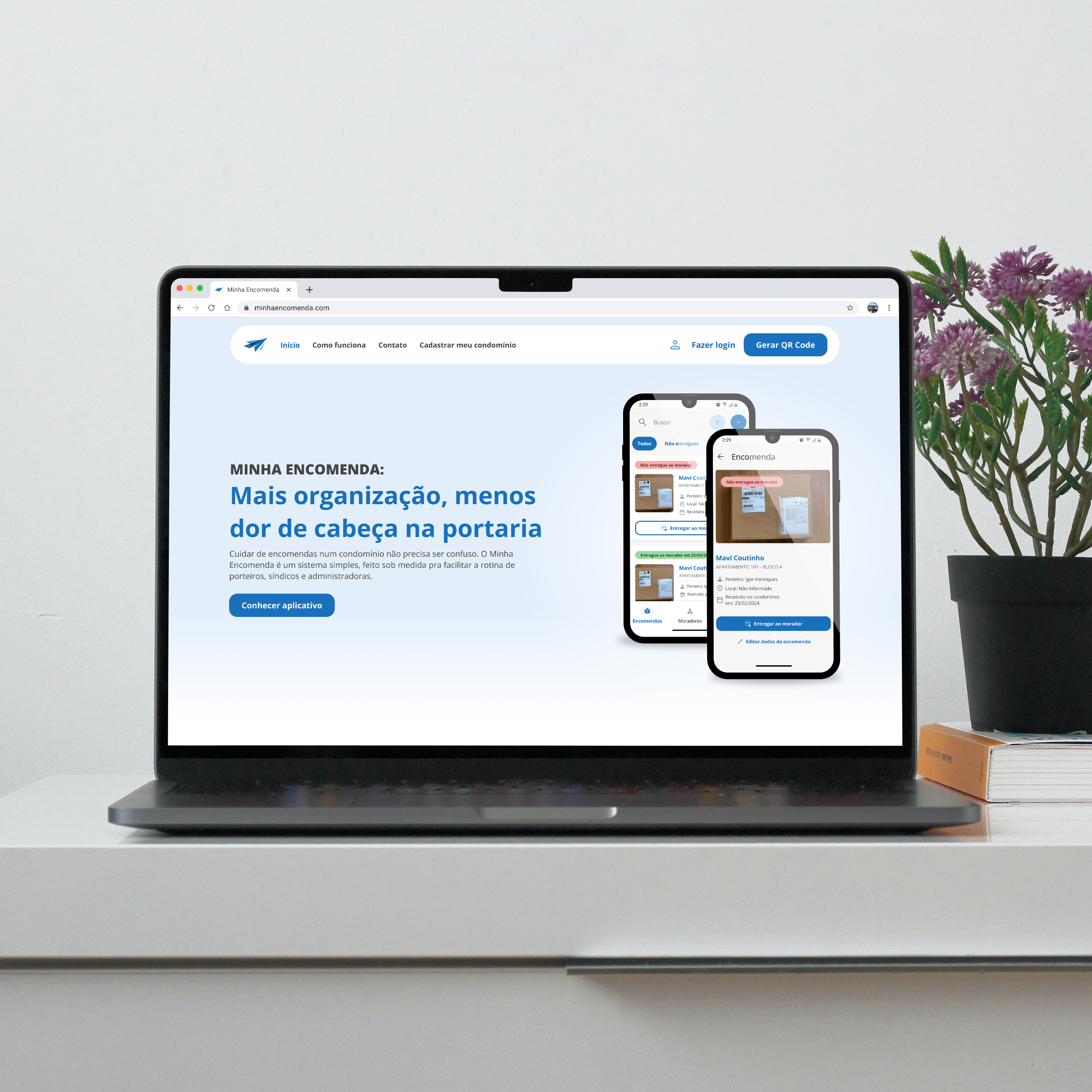 Website para Minha Encomenda