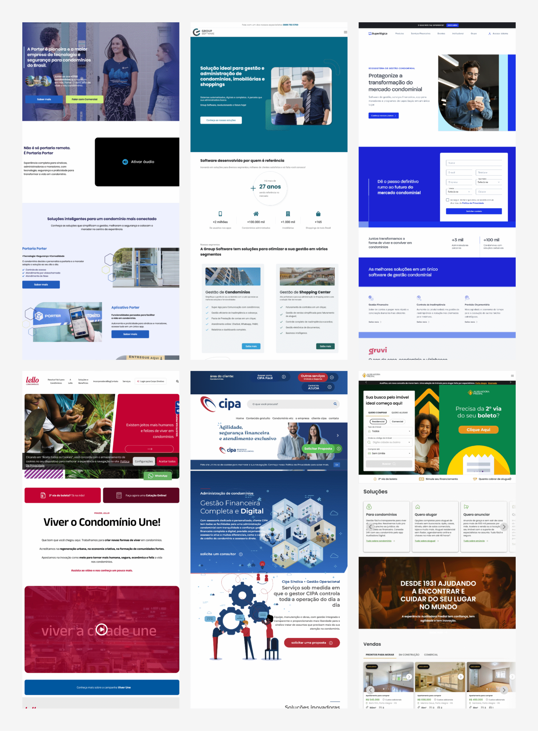 Website Minha Encomenda — visão geral das páginas
