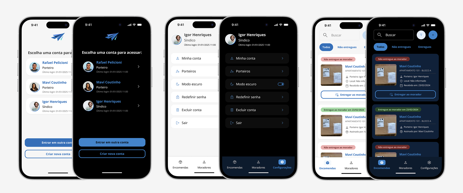 UI Kit and App Design for Minha Encomenda